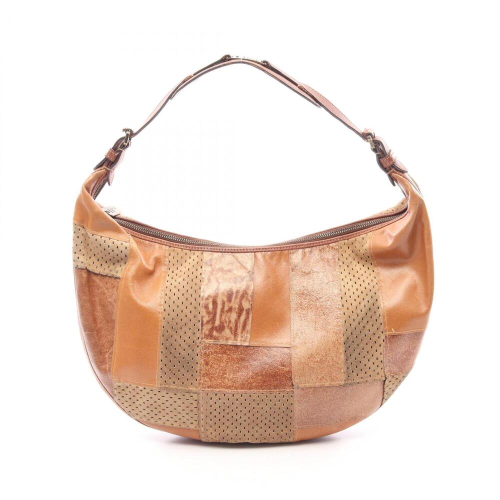 Christian Dior Dior patchwork shoulder bag/handbag, leather/suede, women's, b...